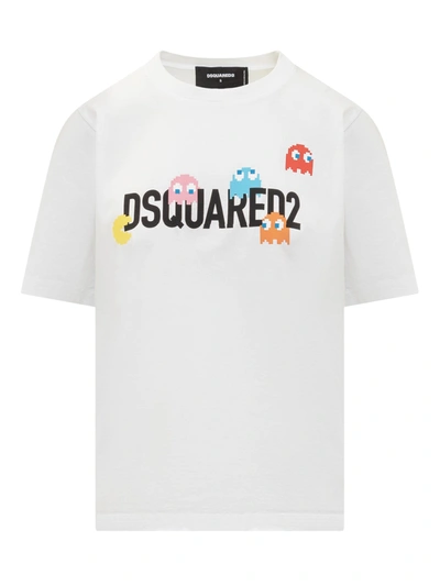 Dsquared2 Pac-man X  T-shirt In White