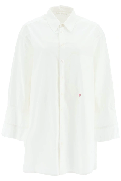 PALM ANGELS PALM ANGELS SHIRT DRESS WITH BELL SLEEVES