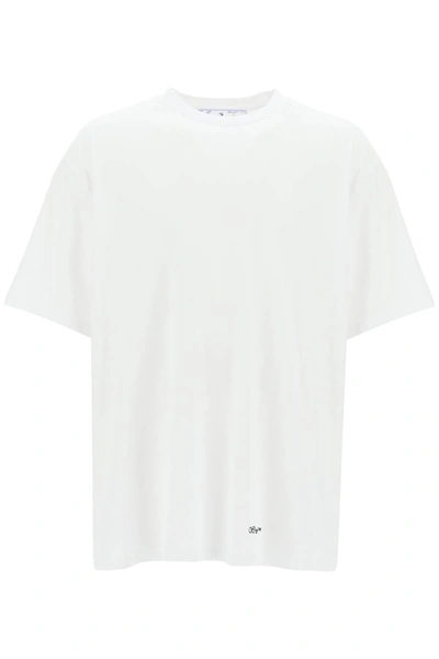 Off-white Scribble Diag Oversized T-shirt In White Black (white)