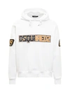 DSQUARED2 DSQUARED2 D2 COOL HOODIE IN WHITE