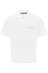 PALM ANGELS PALM ANGELS SATORIAL TAPE BUTTON POLO SHIRT