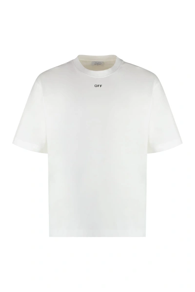 Off-white Cotton Crew-neck T-shirt