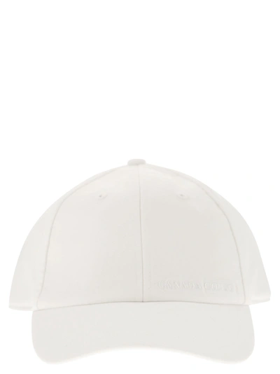 Canada Goose Hat With Visor In White