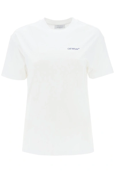 Off-white T-shirt With Back Embroidery In White