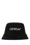 OFF-WHITE OFF-WHITE BLACK POLYESTER BUCKET HAT