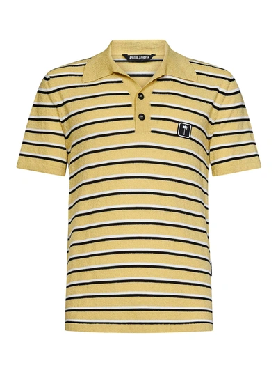 Palm Angels Polo Shirt In Yellow