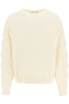 OFF-WHITE OFF-WHITE CREAM jumper WITH EMBOSSED DETAILING