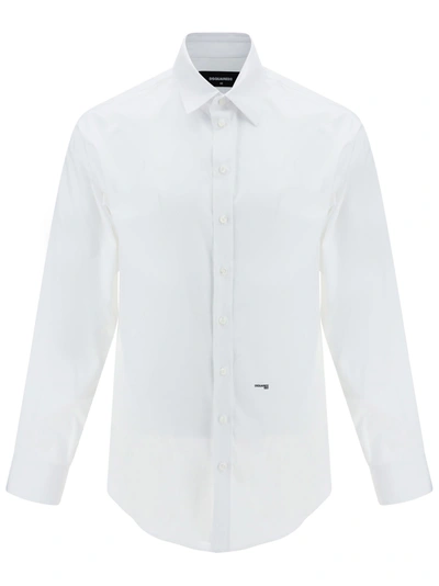 Dsquared2 White Cotton Shirt In 100