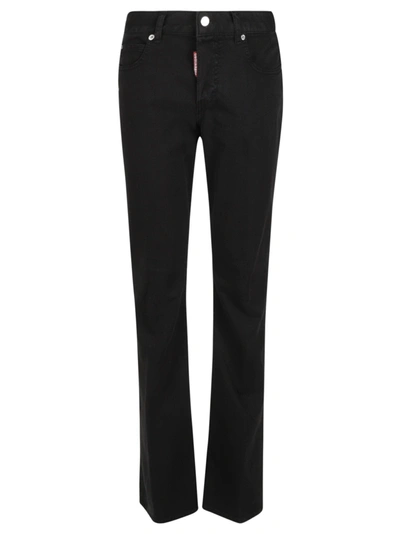 Dsquared2 Honey High Waisted Flare Jeans In Black