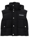 Dsquared2 Logo Printed Down Vest Jacket In 900