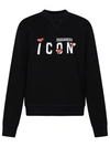 Dsquared2 Icon-print Cotton Sweatshirt In Black