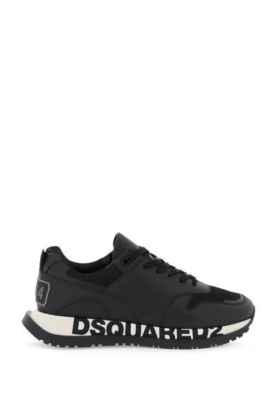 Dsquared2 Logo-print Low-top Sneakers In Nero