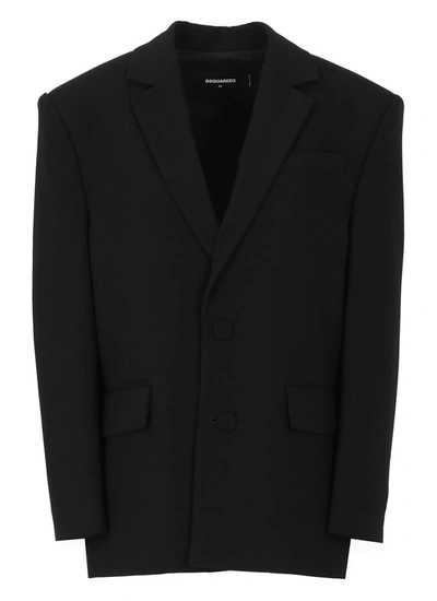 Dsquared2 Single-breasted Blazer In Black