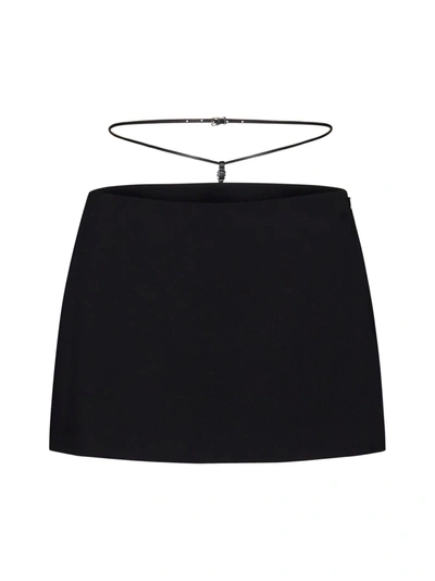 Dsquared2 Strap-detail Mini Skirt In Black