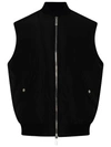 Dsquared2 Black Polyamide Vest In Black