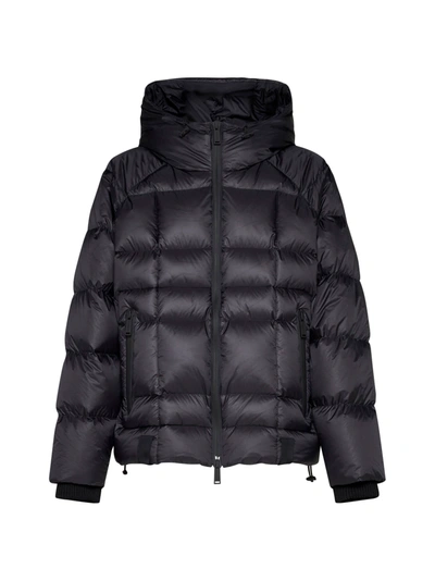 Dsquared2 Logo Print Hooded Down Jacket In Black