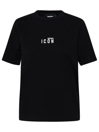 Dsquared2 Black Cotton T-shirt