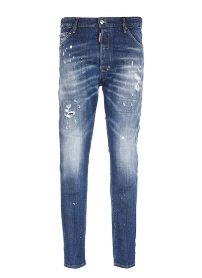 Dsquared2 Long Crotch Jean Jeans In Blue