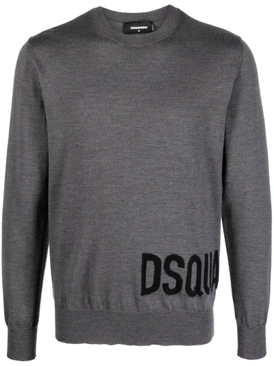 Dsquared2 Grey Dsq2 Crewneck Sweater
