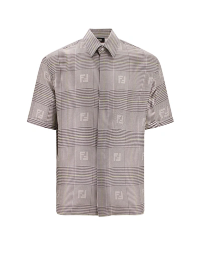 Fendi Man Shirt Man Grey Shirts