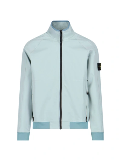 Stone Island Jacket In Light Blue