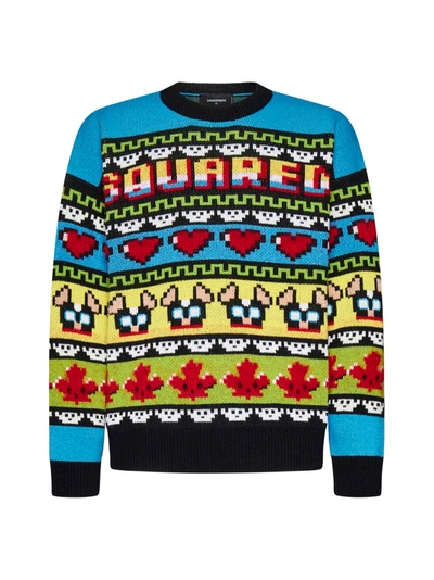 Dsquared2 Ciro Sweater In Multicolore