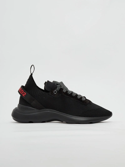 Dsquared2 Fly Black Sneaker In Nero