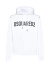 DSQUARED2 DSQUARED2 ECO DYED COOL HOODIE IN WHITE