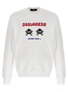 Dsquared2 Arcade Twins-print Sweatshirt In White