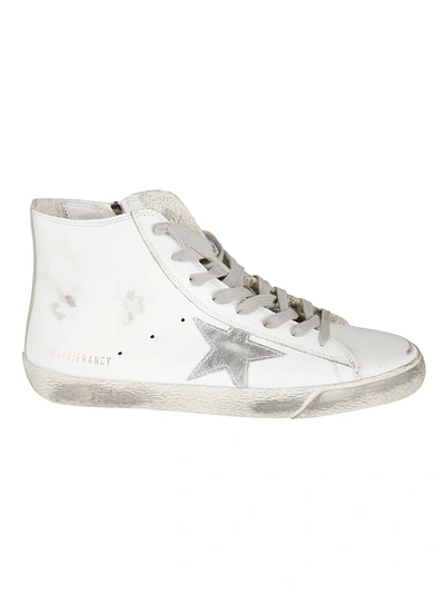 Golden Goose Francy Classic Sneakers In White/silver