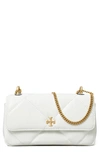 Tory Burch Kira Quilted Leather Crossbody Bag In Blanco