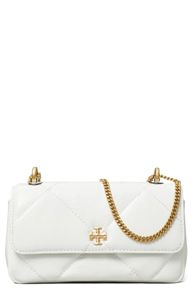 Tory Burch Kira Quilted Leather Crossbody Bag In White