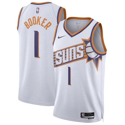 Nike Phoenix Suns Association Edition 2023/24  Men's Dri-fit Nba Swingman Jersey In White