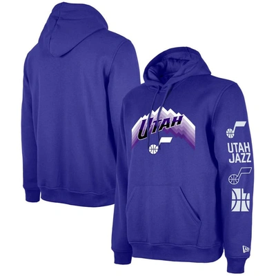 New Era Men's  Purple Utah Jazz Big And Tall 2023/24 City Edition Jersey Pullover Hoodie