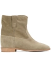 Isabel Marant Crisi Suede Ankle Boots In Grey