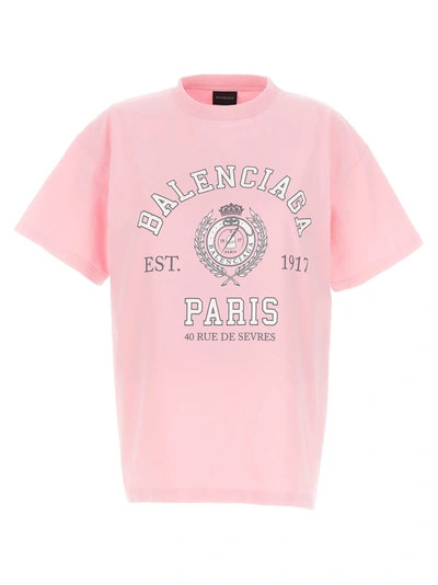 Balenciaga College 1917 Medium Fit T In Pink