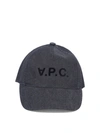 Apc Visor Cap In Textured Denim Blend