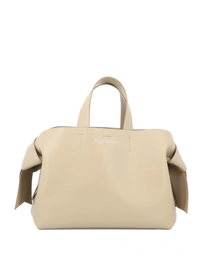 Acne Studios Womens Taupe Beige Musubi Leather Tote Bag In Cgz Taupe Beige