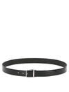 DOLCE & GABBANA DOLCE & GABBANA BRUSHED CALFSKIN LEATHER BELT