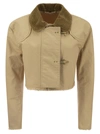Fay Beige Cropped Jacket