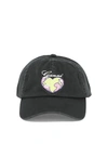 GANNI GANNI CAP WITH GRAPHIC EMBROIDERY