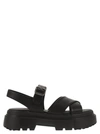 Hogan Leather Sandal With Midsole Sandals