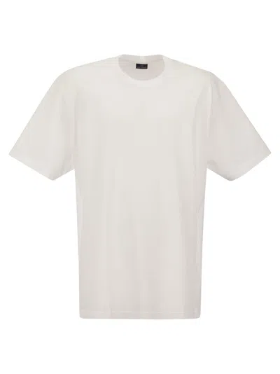 Paul & Shark Garment Dyed Cotton Jersey T-shirt In White