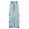 JUUNJ WIDE LEG WASHED JEANS