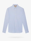 GUCCI GUCCI MAN SHIRT MAN BLUE SHIRTS