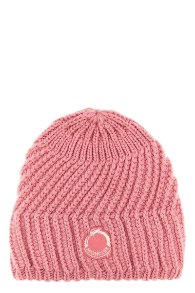 Moncler Anno Del Drago Beanie In Pink