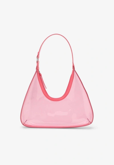 By Far Amber Transparent Shoulder Bag In Pink