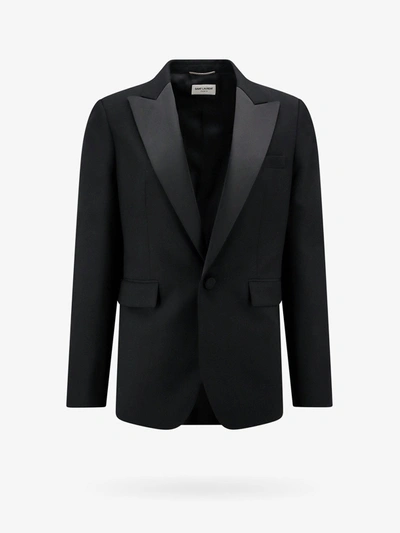 Saint Laurent Man Blazer Man Black Blazers E Waistcoats