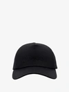 Saint Laurent Cotton And Linen Hat In Black