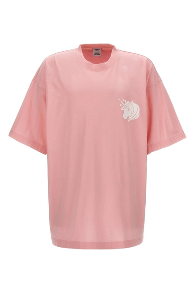 Vetements Women 'unicorn' T-shirt In Pink